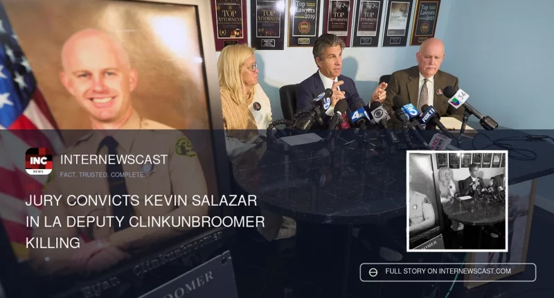 Jury Convicts Kevin Salazar in LA Deputy Clinkunbroomer Killing - Internewscast Journal