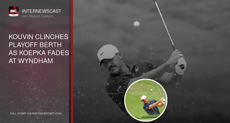 Kouvin Clinches Playoff Berth as Koepka Fades at Wyndham - Internewscast Journal
