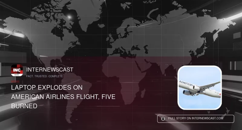 Laptop Explodes on American Airlines Flight, Five Burned - Internewscast Journal