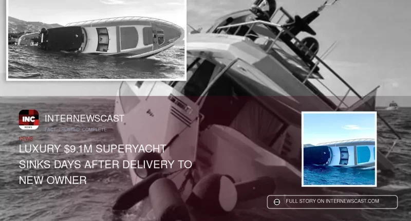 Luxury $9.1M Superyacht Sinks Days After Delivery to New Owner - Internewscast Journal