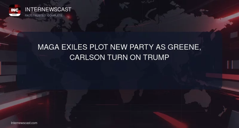 MAGA Exiles Plot New Party as Greene, Carlson Turn on Trump - Internewscast Journal