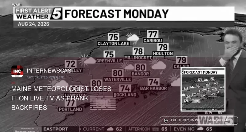 Maine Meteorologist Loses It on Live TV as Prank Backfires - Internewscast Journal