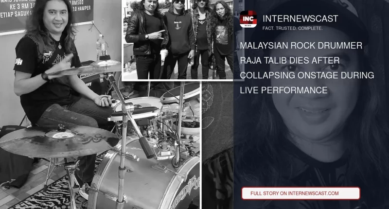Malaysian Rock Drummer Raja Talib Dies After Collapsing Onstage During Live Performance - Internewscast Journal