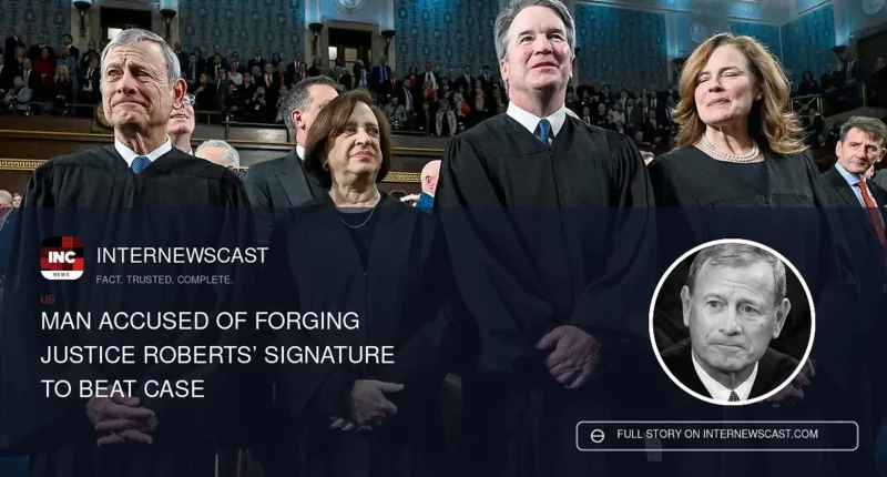 Man Accused of Forging Justice Roberts’ Signature to Beat Case - Internewscast Journal