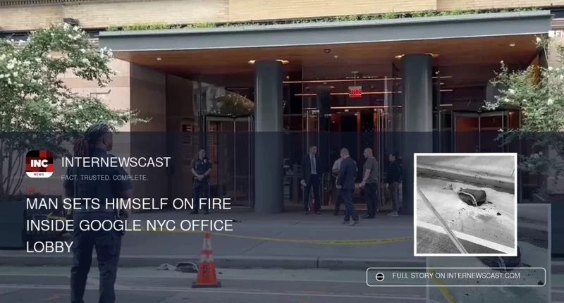 Man Sets Himself on Fire Inside Google NYC Office Lobby - Internewscast Journal