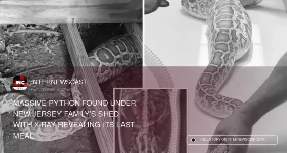 Massive Python Found Under New Jersey Family’s Shed With X-Ray Revealing Its Last Meal - Internewscast Journal