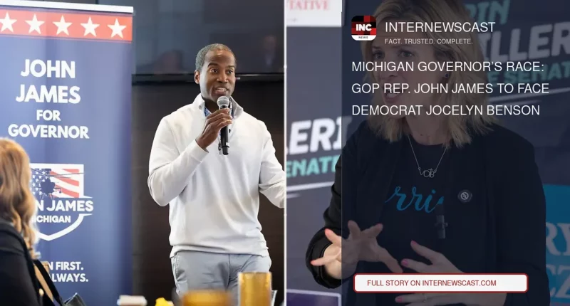 Michigan Governor’s Race: GOP Rep. John James to Face Democrat Jocelyn Benson - Internewscast Journal