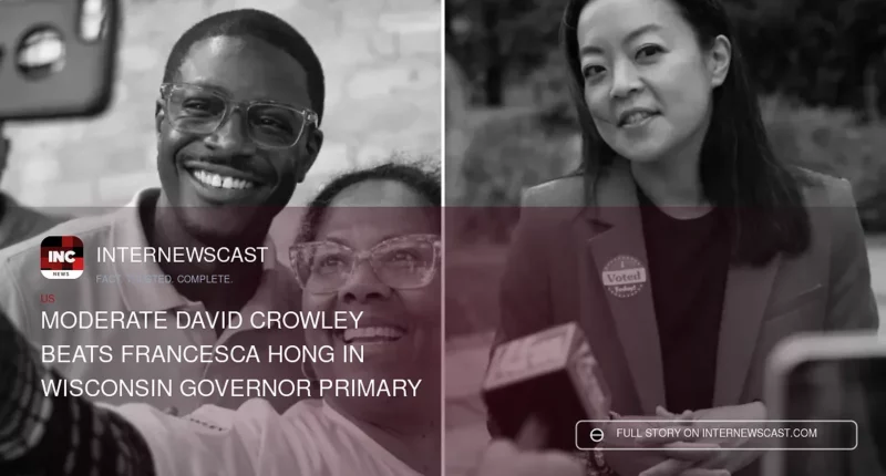 Moderate David Crowley Beats Francesca Hong in Wisconsin Governor Primary - Internewscast Journal