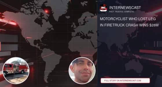 Motorcyclist Who Lost Leg in Firetruck Crash Wins $28M - Internewscast Journal