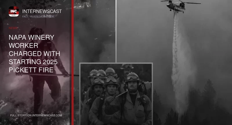 Napa Winery Worker Charged With Starting 2025 Pickett Fire - Internewscast Journal