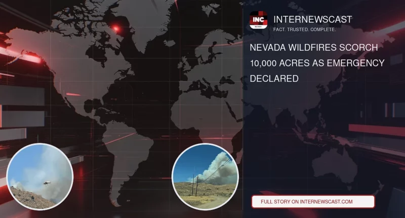 Nevada Wildfires Scorch 10,000 Acres as Emergency Declared - Internewscast Journal