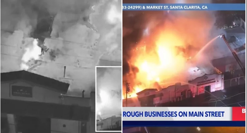 Newhall Refinery Restaurant Fire Engulfs Multiple Buildings - Internewscast Journal