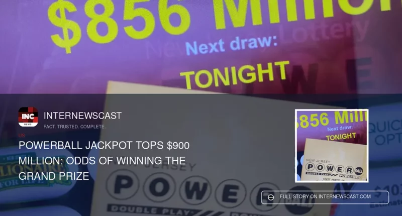 Powerball Jackpot Tops $900 Million: Odds of Winning the Grand Prize - Internewscast Journal