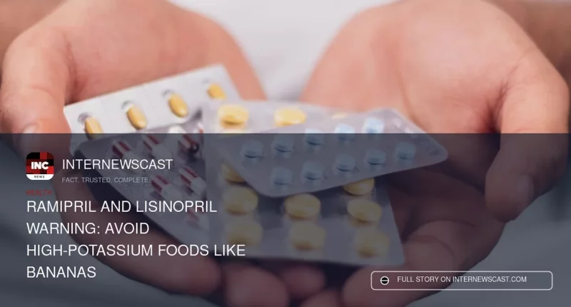 Ramipril and Lisinopril Warning: Avoid High-Potassium Foods Like Bananas - Internewscast Journal