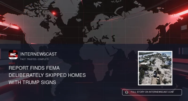 Report Finds FEMA Deliberately Skipped Homes With Trump Signs - Internewscast Journal