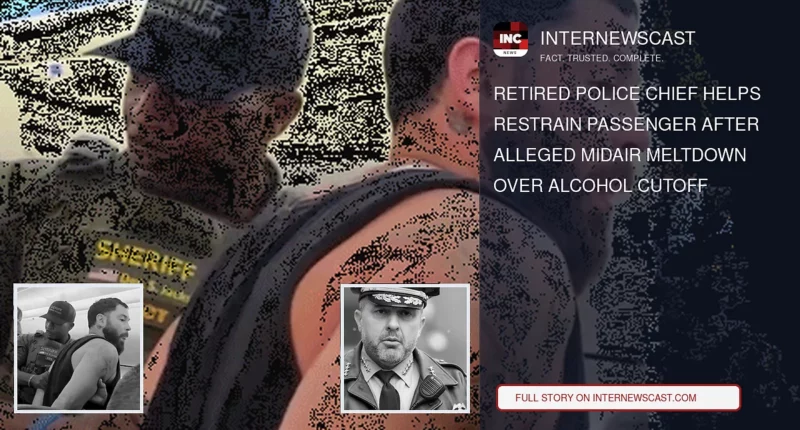 Retired Police Chief Helps Restrain Passenger After Alleged Midair Meltdown Over Alcohol Cutoff - Internewscast Journal