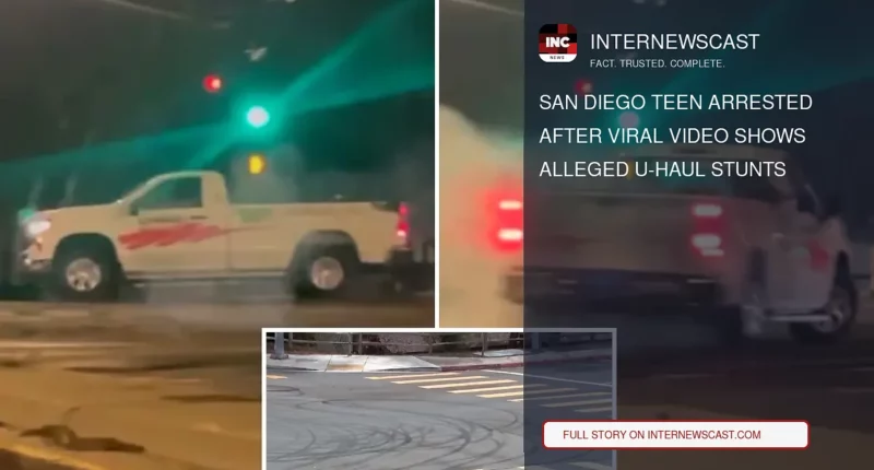 San Diego Teen Arrested After Viral Video Shows Alleged U-Haul Stunts - Internewscast Journal