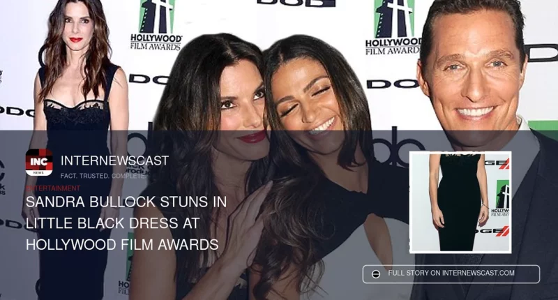 Sandra Bullock Stuns in Little Black Dress at Hollywood Film Awards - Internewscast Journal