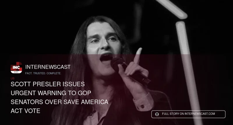 Scott Presler Issues Urgent Warning to GOP Senators Over SAVE America Act Vote - Internewscast Journal