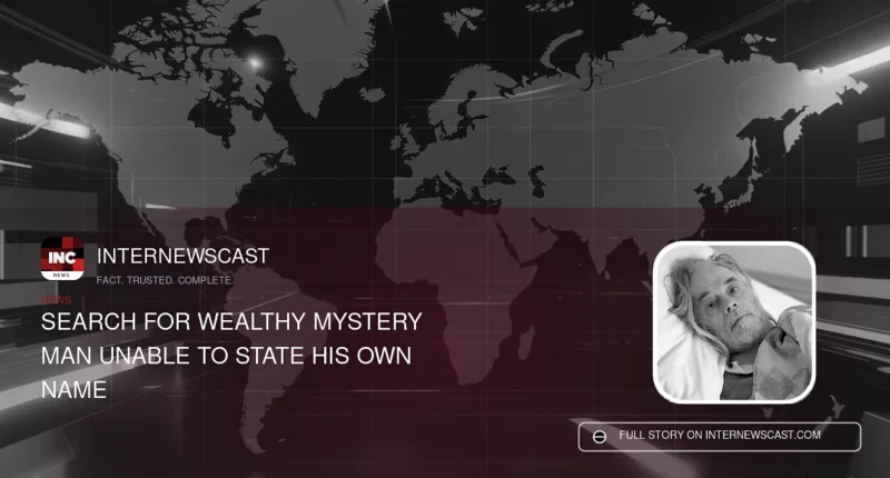 Search for Wealthy Mystery Man Unable to State His Own Name - Internewscast Journal