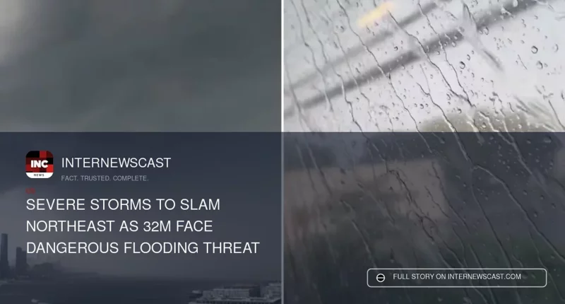 Severe Storms to Slam Northeast as 32M Face Dangerous Flooding Threat - Internewscast Journal