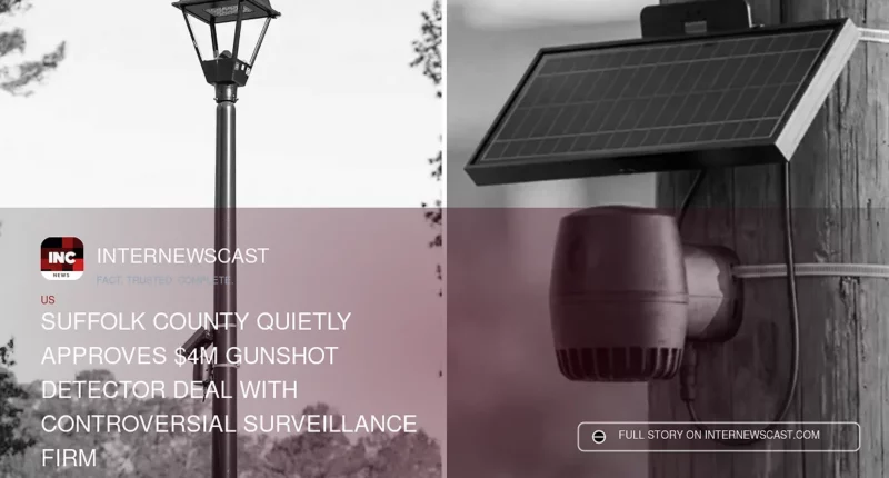 Suffolk County Quietly Approves $4M Gunshot Detector Deal With Controversial Surveillance Firm - Internewscast Journal