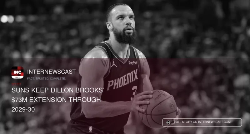 Suns Keep Dillon Brooks’ $73M Extension Through 2029-30 - Internewscast Journal