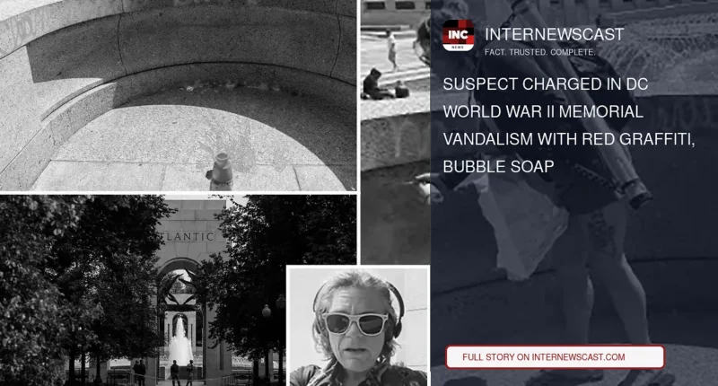 Suspect Charged in DC World War II Memorial Vandalism With Red Graffiti, Bubble Soap - Internewscast Journal