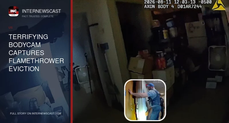 Terrifying Bodycam Captures Flamethrower Eviction Standoff - Internewscast Journal