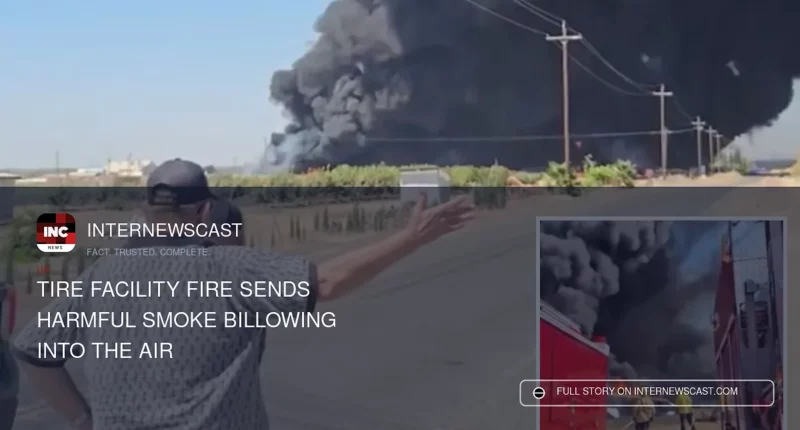 Tire Facility Fire Sends Harmful Smoke Billowing Into the Air - Internewscast Journal