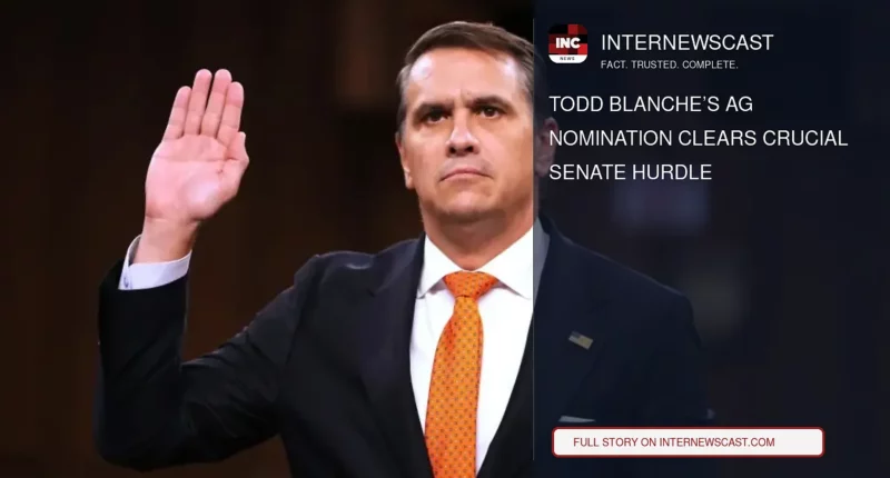 Todd Blanche’s AG Nomination Clears Crucial Senate Hurdle - Internewscast Journal