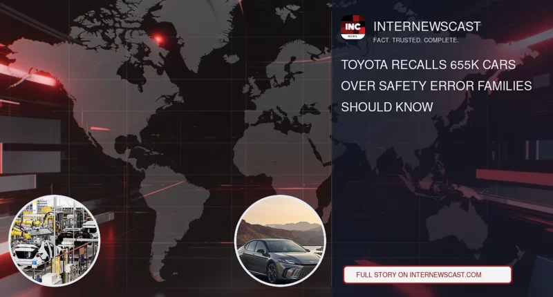 Toyota Recalls 655K Cars Over Safety Error Families Should Know - Internewscast Journal
