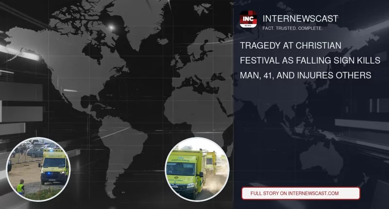 Tragedy at Christian Festival as Falling Sign Kills Man, 41, and Injures Others - Internewscast Journal