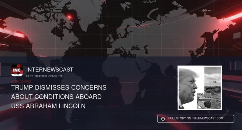 Trump Dismisses Concerns About Conditions Aboard USS Abraham Lincoln - Internewscast Journal