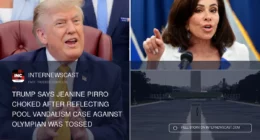 Trump Says Jeanine Pirro Choked After Reflecting Pool Vandalism Case Against Olympian Was Tossed - Internewscast Journal