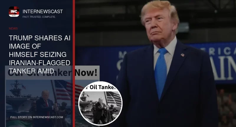 Trump Shares AI Image of Himself Seizing Iranian-Flagged Tanker Amid Strait of Hormuz Tensions - Internewscast Journal