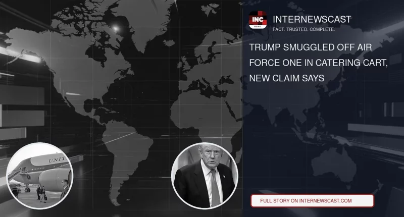 Trump Smuggled Off Air Force One in Catering Cart, New Claim Says - Internewscast Journal