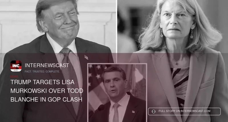 Trump Targets Lisa Murkowski Over Todd Blanche in GOP Clash - Internewscast Journal