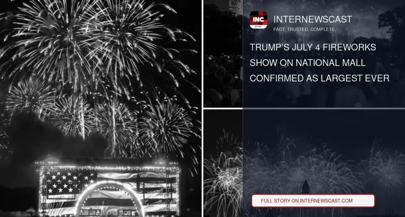 Trump’s July 4 Fireworks Show on National Mall Confirmed as Largest Ever - Internewscast Journal