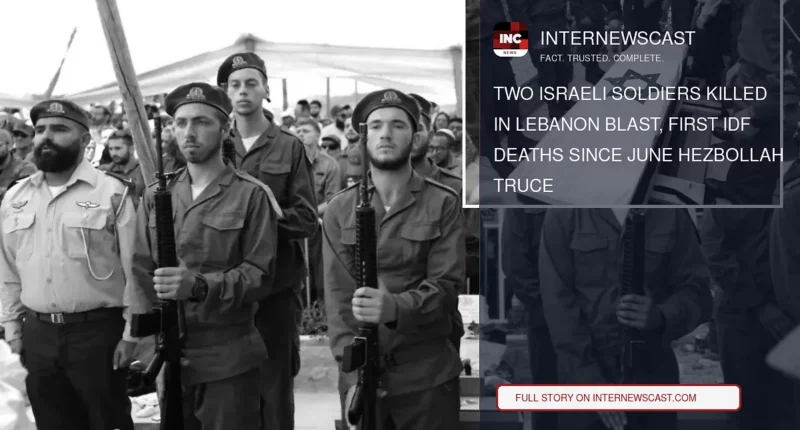 Two Israeli Soldiers Killed in Lebanon Blast, First IDF Deaths Since June Hezbollah Truce - Internewscast Journal