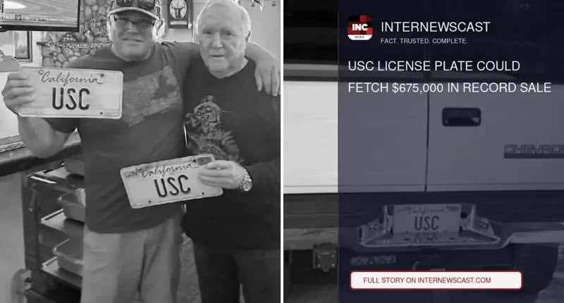 USC License Plate Could Fetch $675,000 in Record Sale - Internewscast Journal