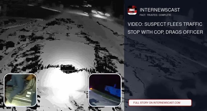 Video: Suspect Flees Traffic Stop With Cop, Drags Officer - Internewscast Journal