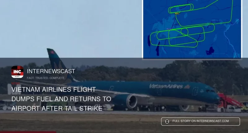 Vietnam Airlines Flight Dumps Fuel and Returns to Airport After Tail Strike - Internewscast Journal