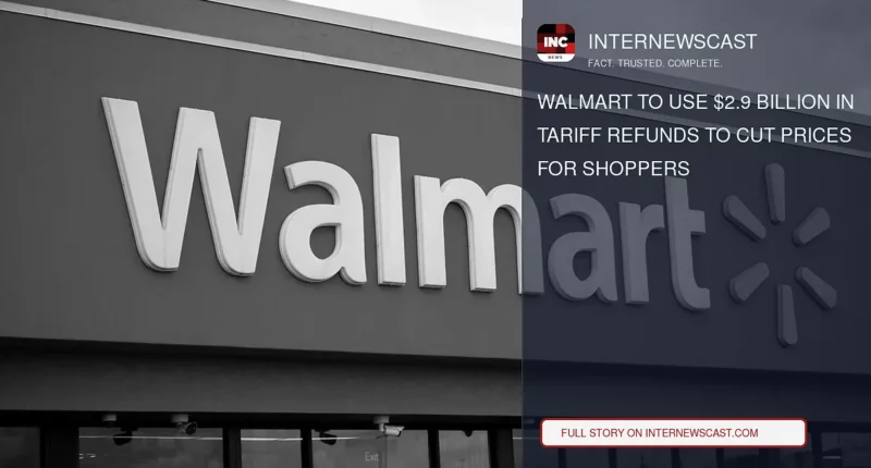 Walmart to Use $2.9 Billion in Tariff Refunds to Cut Prices for Shoppers - Internewscast Journal