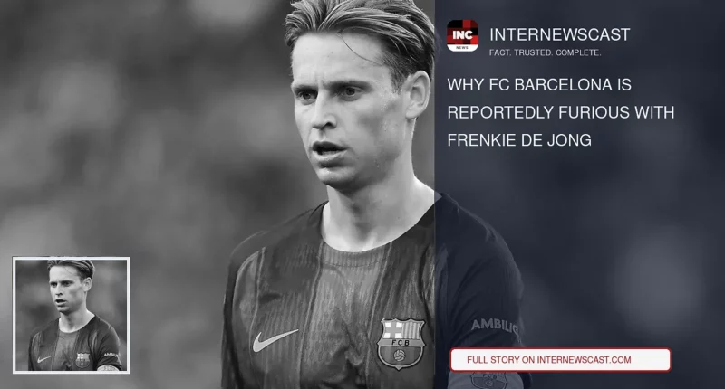Why FC Barcelona Is Reportedly Furious With Frenkie De Jong - Internewscast Journal