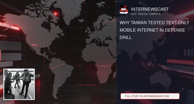 Why Taiwan Tested Text-Only Mobile Internet in Defense Drill - Internewscast Journal