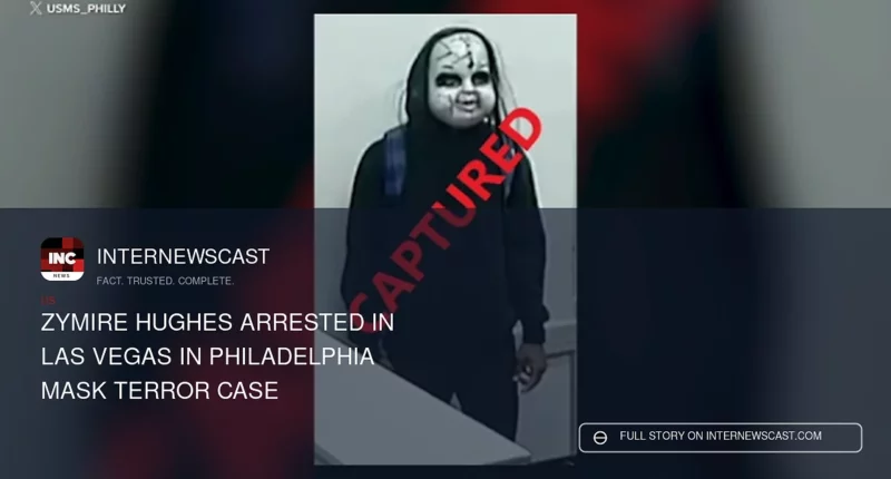 Zymire Hughes Arrested in Las Vegas in Philadelphia Mask Terror Case - Internewscast Journal