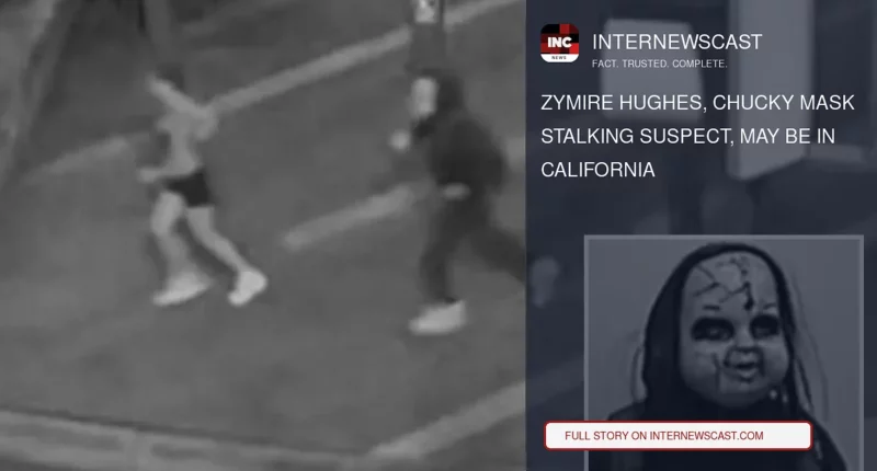 Zymire Hughes, Chucky Mask Stalking Suspect, May Be in California - Internewscast Journal