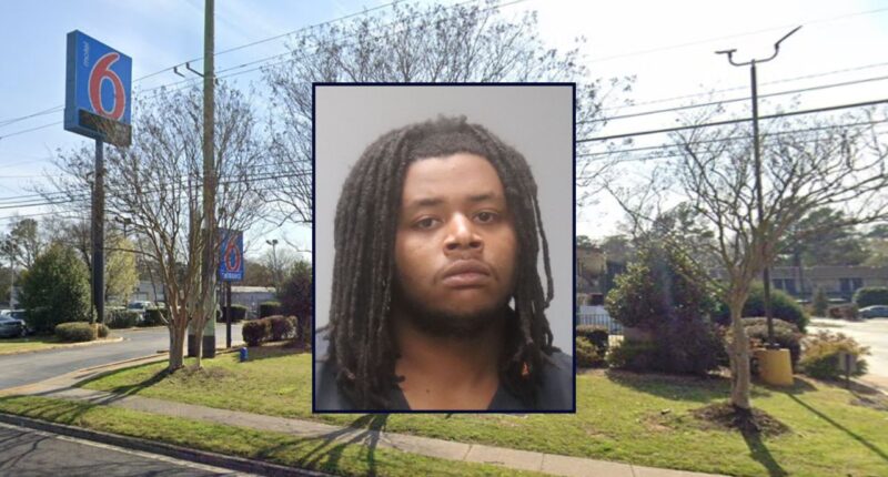 Tavarus Toliver inset against a Motel 6 in Georgia.