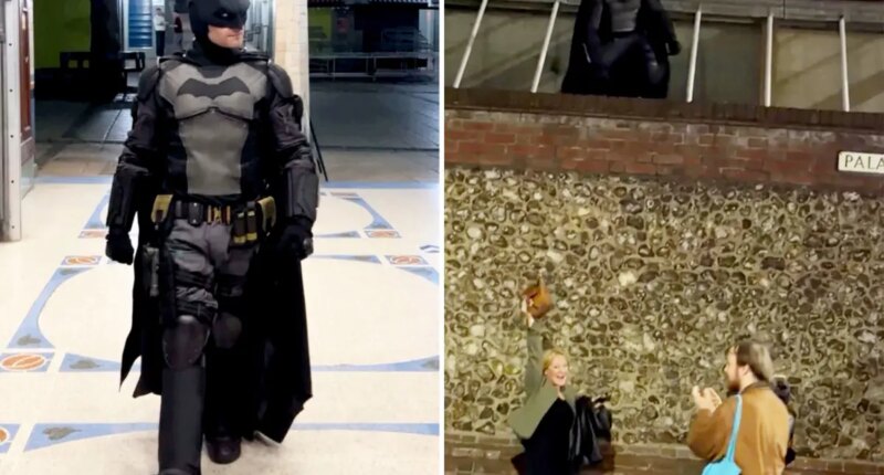 Batman, other comic book heroes chase down UK thief and heroically retrieve stolen handbag
